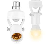 NAMOARLY Douille Lumineuse B22 à Détecteur de Mouvement Infrarouge Design Réglable en PC et Fer, Performance Stable et Large Zone de Détection pour Couloirs et Hôtels