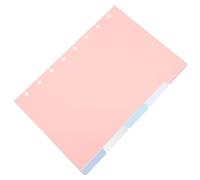 NAMOARLY Intercalaires Classeur A4 en Plastique Pp pour Organiser Documents 5 Pièces 6 Séparateurs D'index Colorés pour Bureau et Cahier Pratique