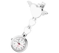 NAMOARLY Montre Suspendue Créative pour Infirmières et Soignants Horloge de Poche Décorative Inoxydable Blanc pour Vêtements et Accessoires Professionnels
