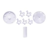 NAMOARLY Moule en Silicone Antiadhésif pour Artisanat DIY Manège, Facile à Utiliser, Blanc, Kit 1set pour Décoration et Création Personnalisée