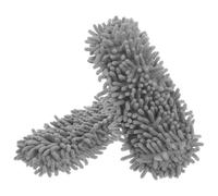 NAMOARLY Pantoufles de 2pcs en Réutilisables pour Nettoyage Chenille Semelles de Remplacement Design Corail, Douces Polyvalentes pour Entretien Sol Maison et Bureaux