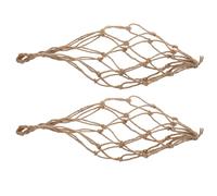NAMOARLY Porte-Bouteille de Vin Filet en Corde de Jute 2 Pièces Multifonctionnel pour Voyage et Rangement Pratique