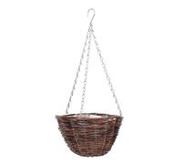 NAMOARLY Pot de Fleurs à Suspendre en Osier Tressé, Jardinière Suspendue pour Balcon et Jardin, Conteneur de Plantation Décoratif pour Plantes et Verdure Couleur Aléatoire