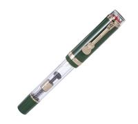 NAMOARLY Stylo-plume D'affaires Grosse Capacité en Résine Verte pour | Pointe Fine, Encre Fluide, Recharge Facile, Usage Réunions, Présent Professionnel, pour Femmes et Hommes