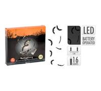 Nampook Guirlande lumineuse Halloween chauves-souris - 16 LED