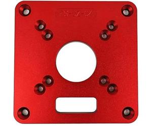 Namvo Plaque d'insertion de Table de routeur RT0700C, 120 * 120 * 8mm Anneau de Coupe en Aluminium vis Flip Board pour Le Travail du Bois