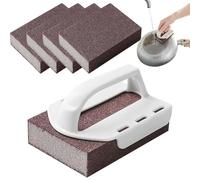 Nano éponge dépolie, brosse éponge dépolie | Éponges au | Carborundum, Scrubber pour casseroles en pierre, outil de nettoyage de cuisine pour diverses casseroles et poêles