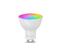 Nanoleaf Lampe LED intelligente GU10 Matter, 1 ampoule RGBCW à intensité variable, synchronisation de l'écran, 16 millions de couleurs, 400 lumens, application WiFi Blutooth/vocale(Alexa, Apple)