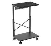 NanoRS CPU Trolley Stand with Shelf 80kg max Adjustable Height 550850mm RS430, Chariot pour notebook, Noir