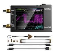 NanoVNA-H NanoVNA-H4 Analyseur de réseau vectoriel 10KHz-1.5GHz MF HF VHF UHF Analyseur d'antenne Tuner d'antenne nano vna SWR Phase Delay NanoVNA-H 2.8 INCH