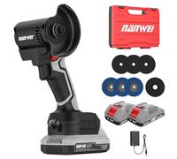 NANWEI Meuleuse d'angle sans fil de 3" pour batterie Makita 18 V, ponceuse compacte et légère, 76 mm, 0 à 15 000 tr/min pour disques à tronçonner, disques à lamelles pour couper et poncer (76 mm avec