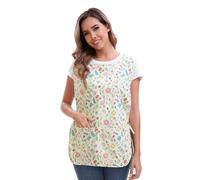Nanxson Femmes Tablier de Cuisine, Coton Motif Gilet, avec Lacets Tablier | Imprimé avec 2 poches, respirant et léger, pour la cuisine, le ménage et le jardinage