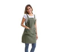 Nanxson Tablier de cuisine unisexe, réglable tablier avec 3 poches | Tablier de travail hydrofuge pour la cuisine, les tâches ménagères, le jardinage, le café, la peinture, le bricolage