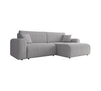 Bestmobilier Naomi canapé d'angle convertible - Gris clair