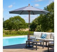 Napoli parasol gris rond 2,66 x 2,66 m