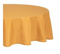 Nappe anti-tâche jaune moutarde D180cm - Atmosphera Créateur d'intérieur