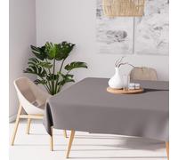 Nappe Anti-Tâches Carrée 140x140 Cm Alix Gris, Par Soleil D'ocre