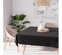 Nappe anti-tâches carrée 180x180 cm ALIX noir, par Soleil d'Ocre