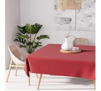 Nappe anti-tâches carrée 180x180 cm ALIX rouge, par Soleil d'Ocre