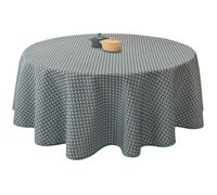 Nappe Anti-taches Paon bleu foncé
