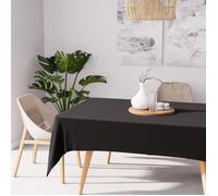 Soleil d'Ocre Nappe anti-tâches Alix rectangle Polyester Noir 140x200 cm