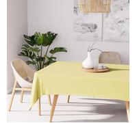 Nappe anti-tâches rectangle 140x200 cm ALIX vert citron, par Soleil d'Ocre