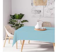 Soleil d'ocre, Nappe Anti-tâches Rectangle 140x240 cm Alix Bleu Glacier