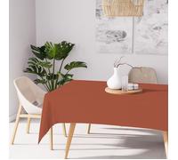 Nappe anti-tâches rectangle 140x300 cm ALIX corail, par Soleil d'ocre