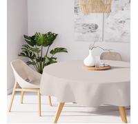 Nappe anti-tâches ronde 180 cm ALIX lin, par Soleil d'ocre