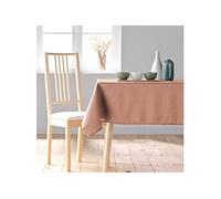 Douceur d'Intérieur – Nappe rectangulaire Essentiel, 140 x 300 cm, polyester uni Blush