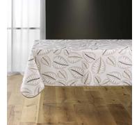 douceur d'intérieur, Nappe Rectangle (150 x 240 cm) Alma Naturel, Polyester Imprimé