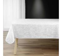 Douceur d'Intérieur Nappe antitache Lonigold imprimée 150 x 240 cm Blanc