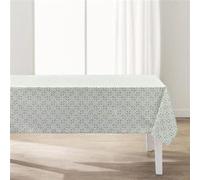 Nappe Antitache Imprimé "Opaline" 145x240cm Vert Sauge Vert
