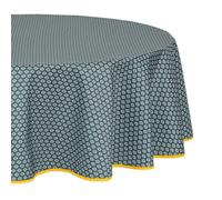 Nappe Antitache Imprimée Alya 180cm Bleu Foncé