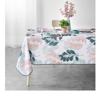 Nappe Imprimée Belline 150x240cm Blanc & Émeraude