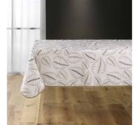 douceur d'intérieur, Nappe Rectangle (150 x 240 cm) Alma Naturel, Polyester Imprimé