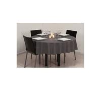 NAPPE ANTITACHE RONDE 180CM Gris anthracite