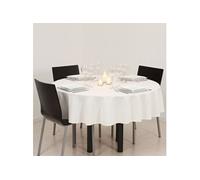 NAPPE ANTITACHE RONDE 180CM Ivoire
