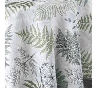 Nappe antitache ronde - Diamètre 180 cm - Feuillage d'hiver - Blanc