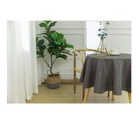 Nappe antitache unie anthracite ronde 160 cm