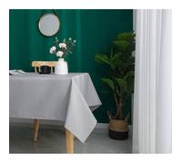 Nappe antitache unie Perle rectangulaire 145 x 240 cm