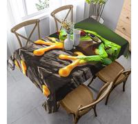 Nappe Bébé Rainette Imprimée Nappes Anti Tache Nappes Facile d'entretien Couverture De Table pour Jardin Salle À Manger Fête 137X183Cm
