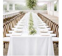 Nappe blanche en tissu 300 x 600 cm
