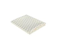 Nappe Blanche Motifs Géométriques Dorés 140x250cm - SOLINA -