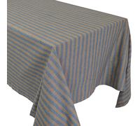 Nappe carré 100% coton 160x160 cm CÉVENNES bleu caramel