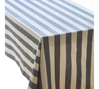 Nappe carré 100% coton 160x160 cm MISTRAL naturel anthracite