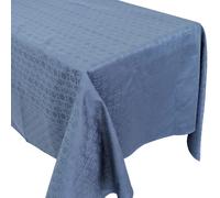 Nappe carré 100% coton 180x180 cm ÉLOGES bleu encre