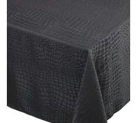 Nappe carrée 150x150 cm Jacquard 100% polyester LOUNGE noir