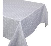 Nappe carrée 170x170 cm imprimée 100% polyester PACO géométrique bleu nuage