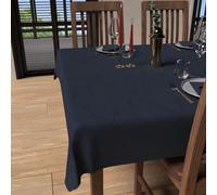 Soleil d'ocre, Luxury Nappe carée Anti-tâches 180x180 cm, Polyester, Bleu Nuit